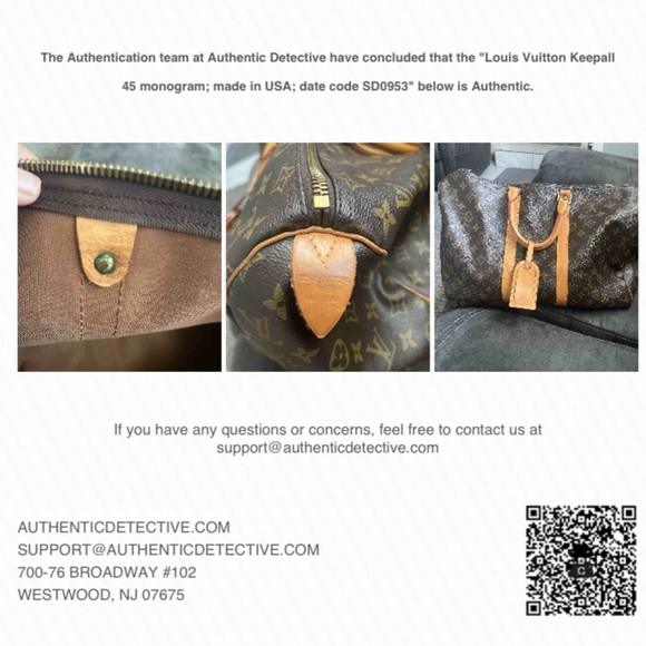 Louis Vuitton KeepAll – 45 Vintage Duffel Bag Weekend Overnight Carry on - Picture 15 of 16